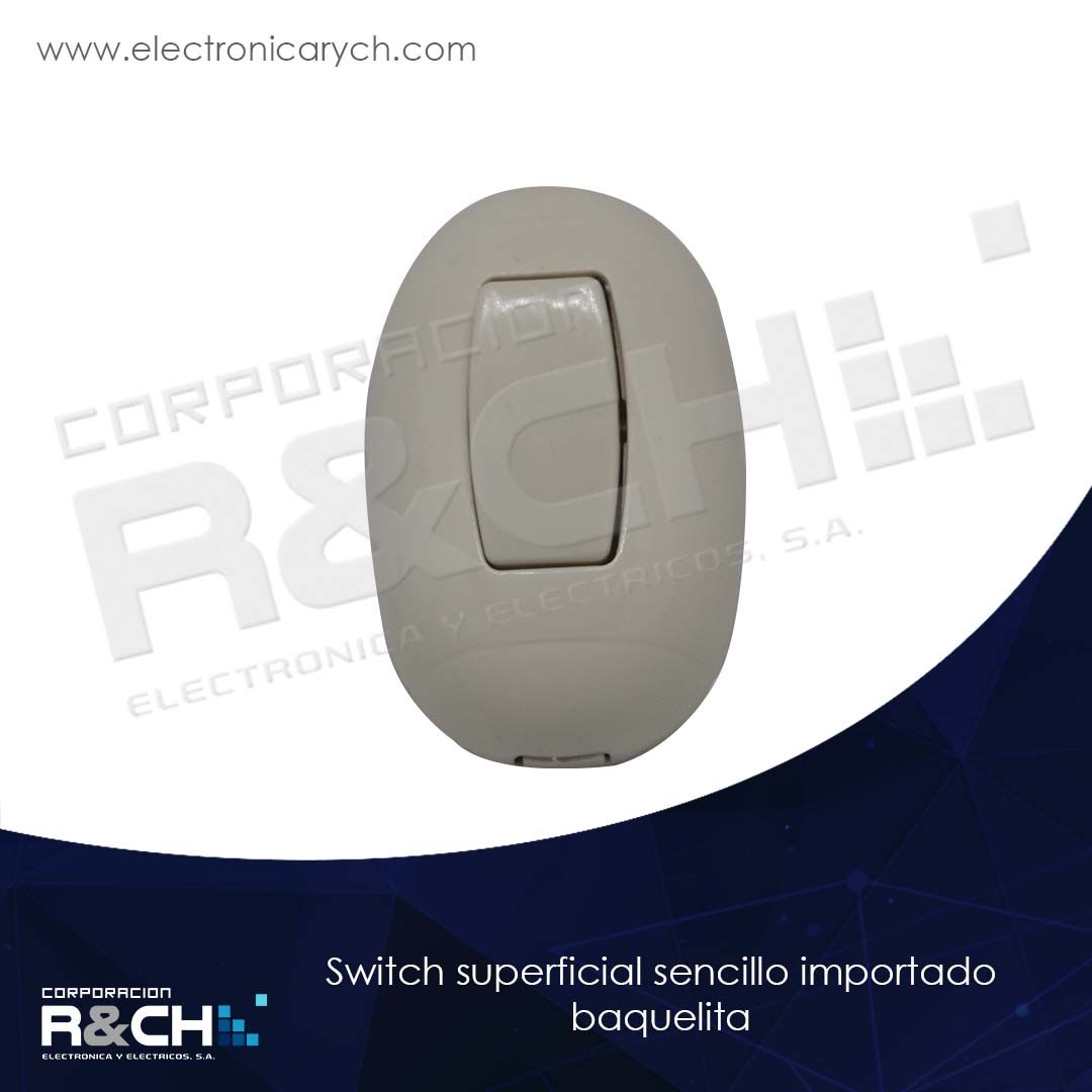60-SS1 switch superficial sencillo importado baquelita