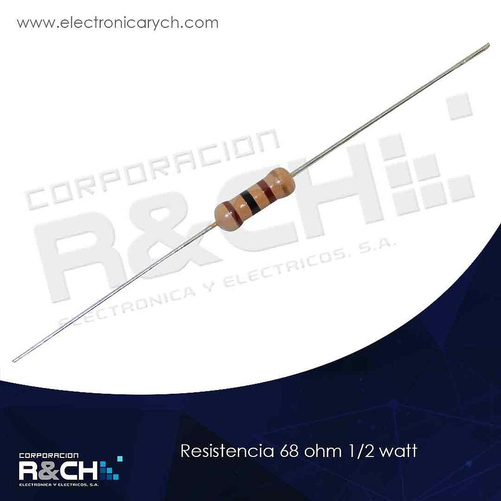 RX-68/12 resistencia 68 ohm 1/2 watt