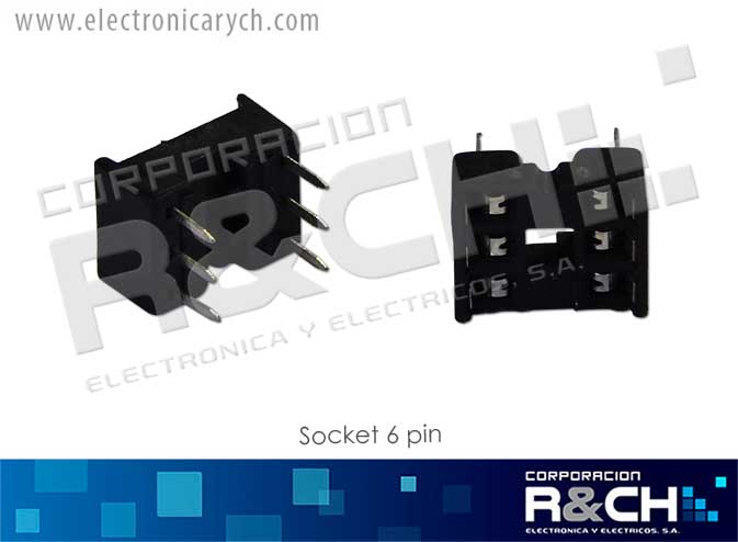 SK-6P socket 6 pin