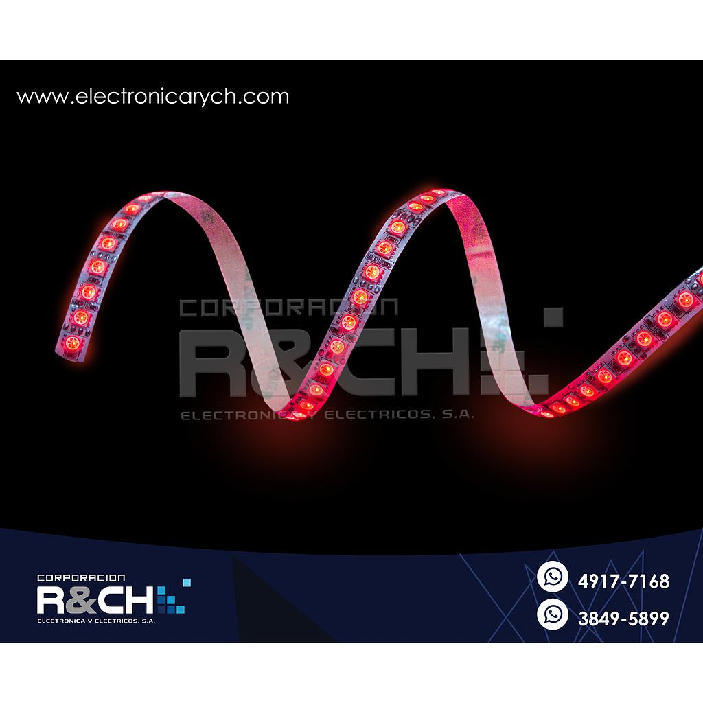 LD-3528RE tira LED flexible c-adhesivo rojo p/exterior 600 LED 1 metro