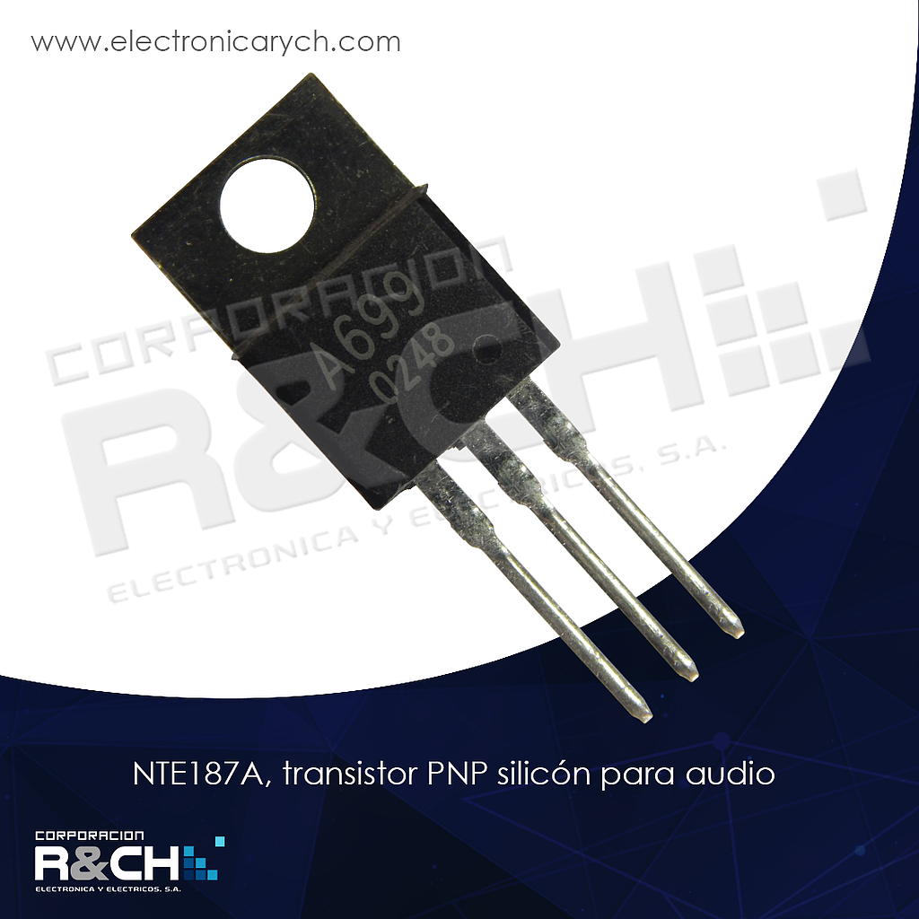 NTE187A transistor PNP Silicon Pwr Audio