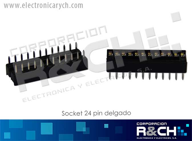 SK-24PD socket 24 pin delgado