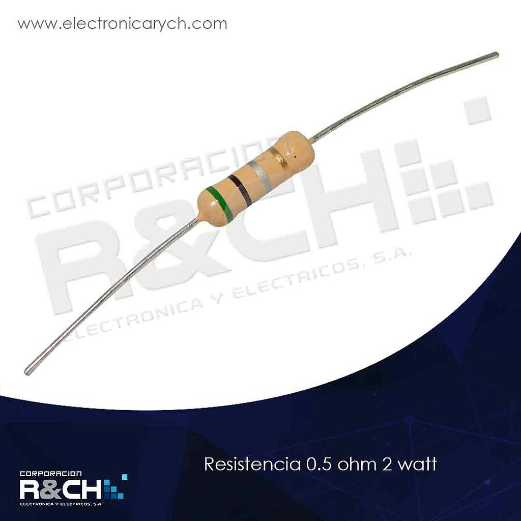RX-0.5/2 resistencia 0.5 ohm 2 watt