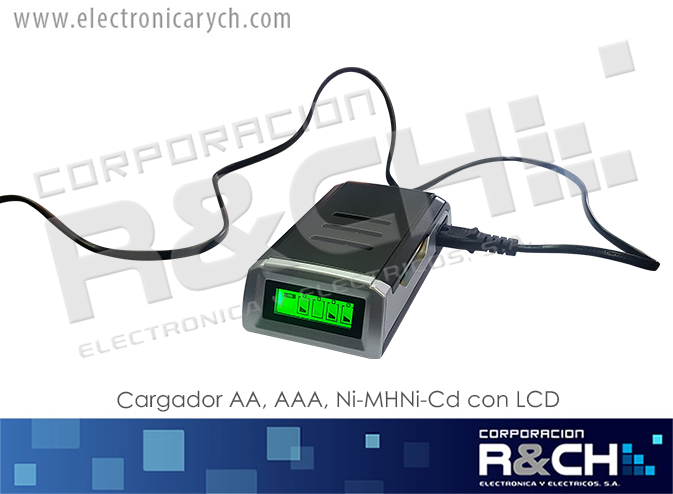 BC-C905W cargador AA, AAA, Ni-MHNi-Cd con LCD