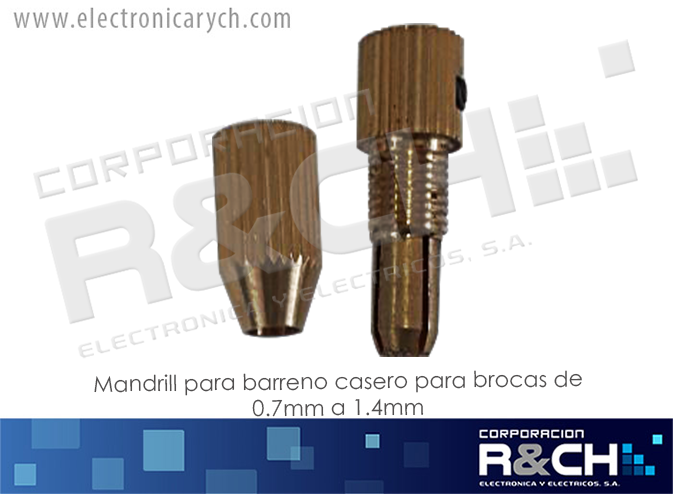 BC-123 mandrill para barreno casero para brocas de 0.7mm a 1.4mm