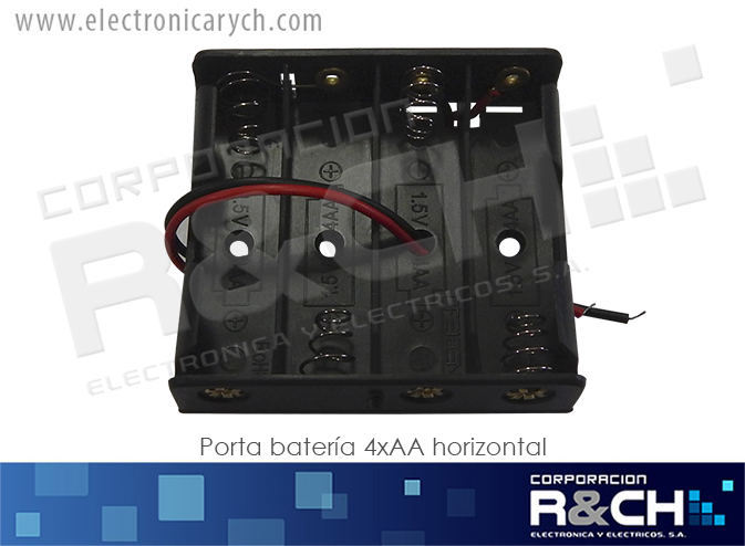 PR-B4XAAP porta bateria 4xAA horizontal