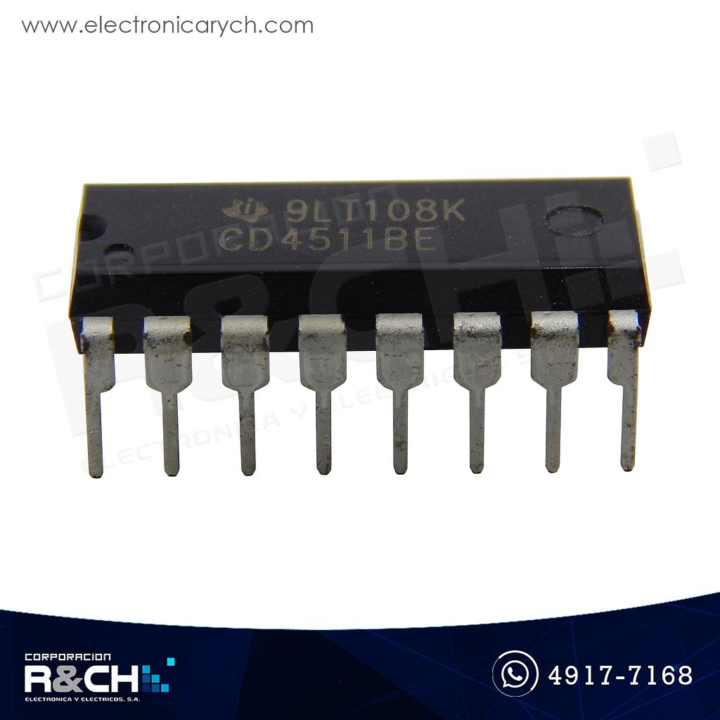 NTE4511B CMOS latch decoder driver