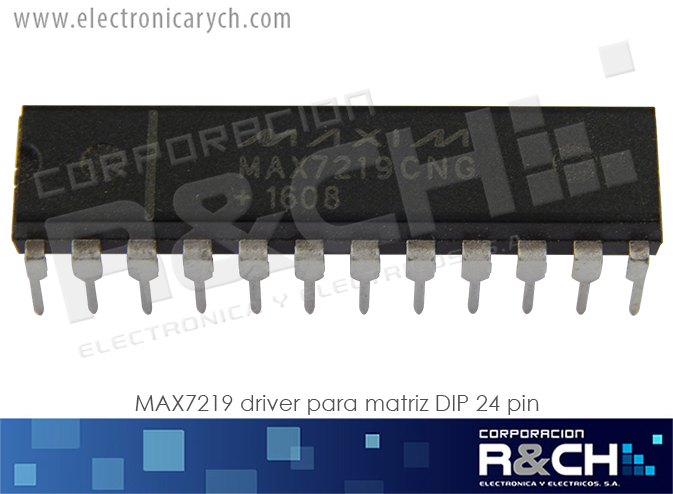 MAX7219 MAX7219 driver para matriz DIP 24 pin catodo comun