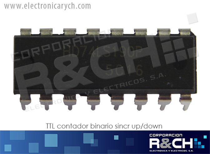 NTE74LS190 TTL contador binario sincr up/down 74LS190
