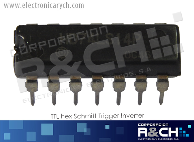 NTE7414 TTL hex Schmitt Trigger Inverter 74LS14