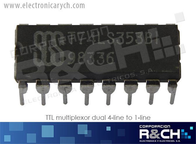 NTE74353 TTL multiplexor dual 4-line to 1-line 74LS353