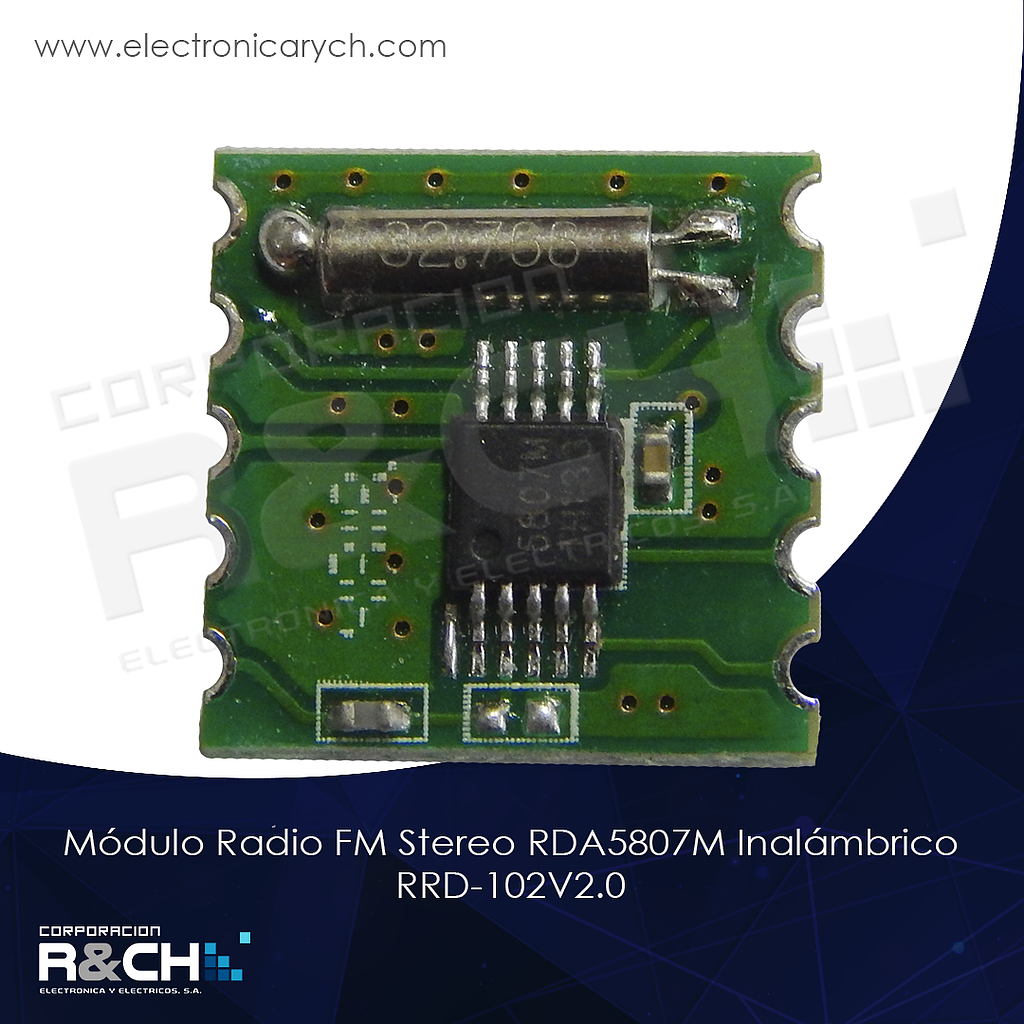 MD-RDA5807M módulo Radio FM Stereo RDA5807M Inalámbrico RRD-102V2.0