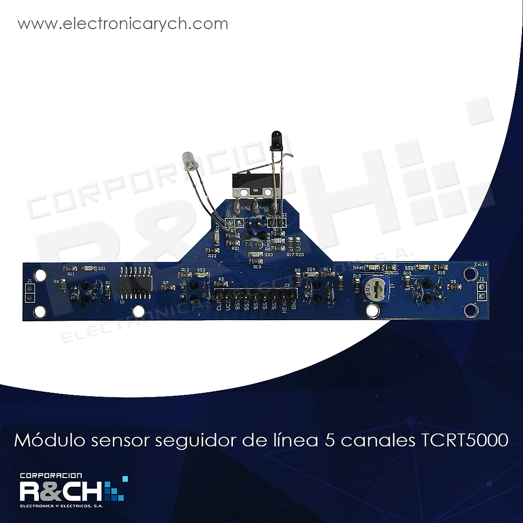 MD-TCRT50005 módulo sensor seguidor de línea 5 canales TCRT5000
