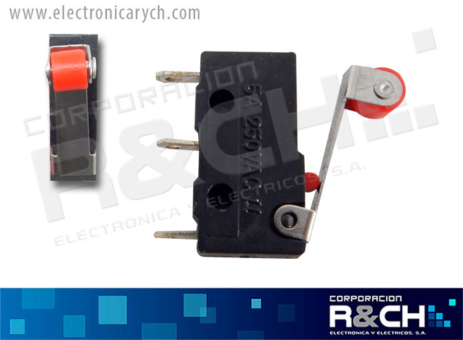 SW-513 micro switch SPDT rodillo rojo