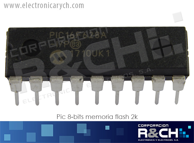 PIC16F628A pic 8-bits memoria flash 2k