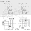 MT-J3C motor stepper para impresora 3D extruder