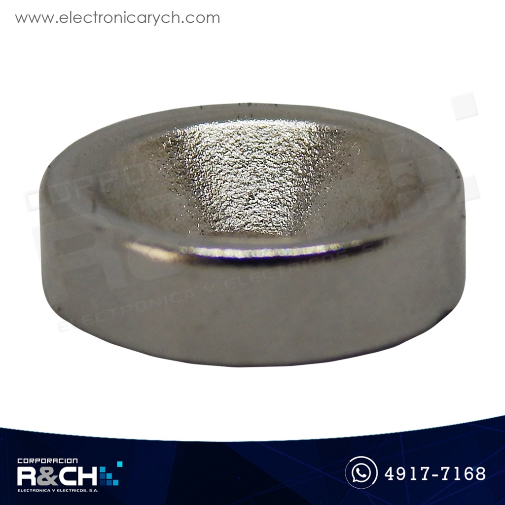 IM-C12X2A Imán circular neodimio K800 12x4mm agujero interno 4mm avellanado