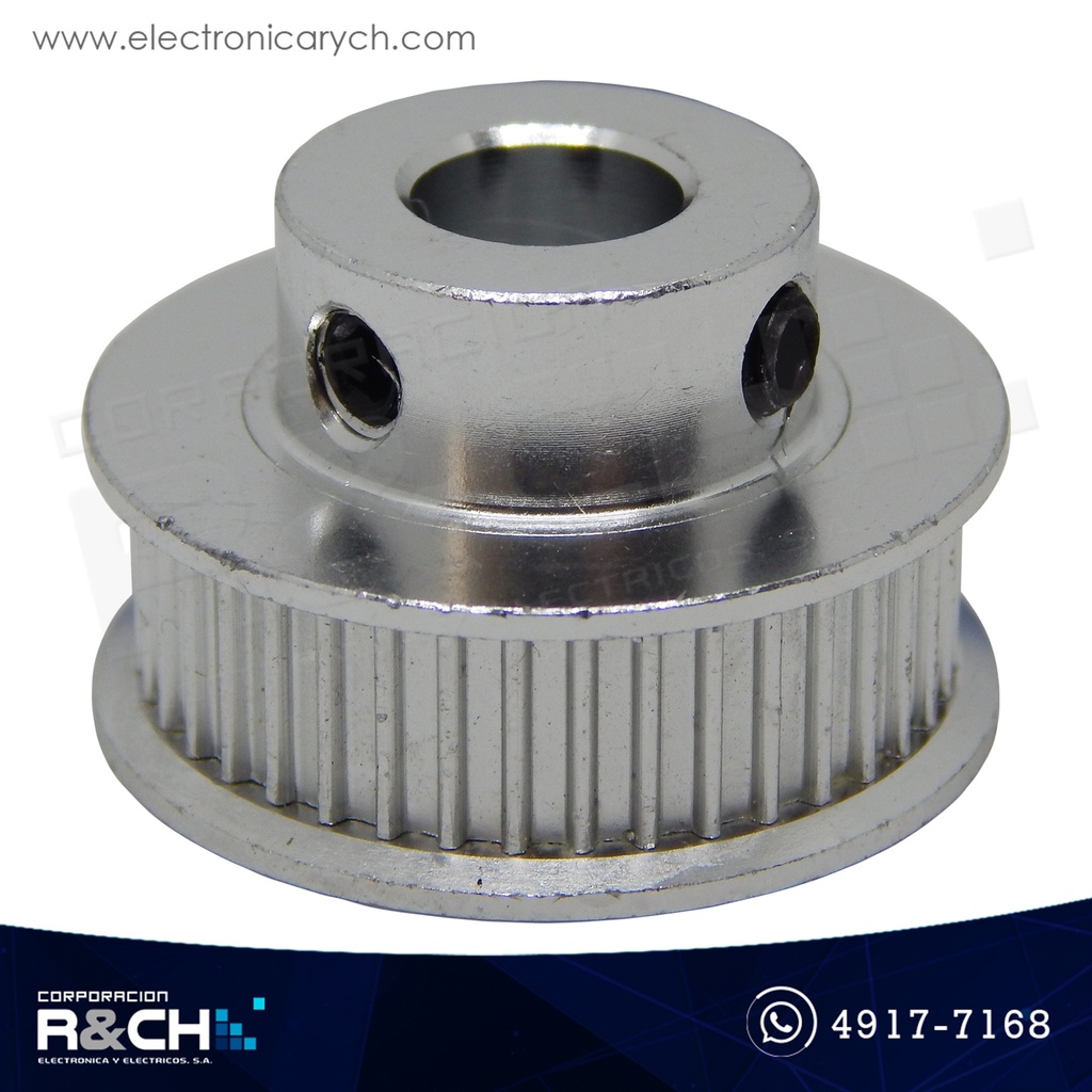 PL-4068 Polea GT2 dentada 40 dientes para faja 6mm diámetro eje 8mm