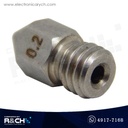 IP-1752P Boquilla para impresora 3D 1.75/0.2mm plateada MK8