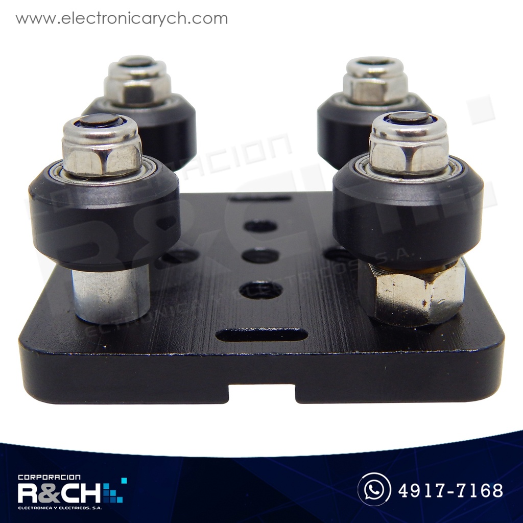 IP-1840 Placa deslizante 4 rodamientos V-slot 2020 y 2040 mini
