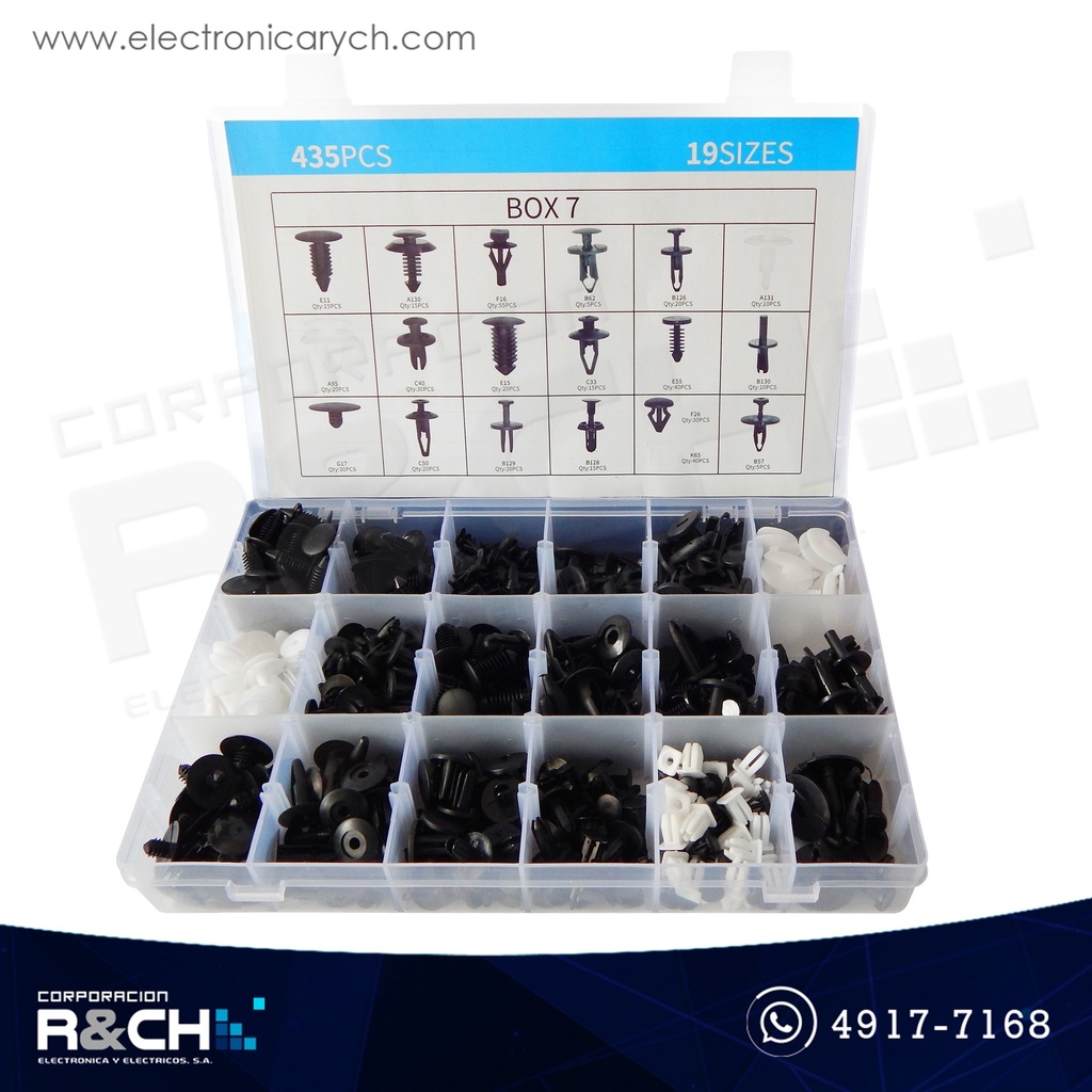 GF-467 Kit de Grapas para bumper 467 piezas