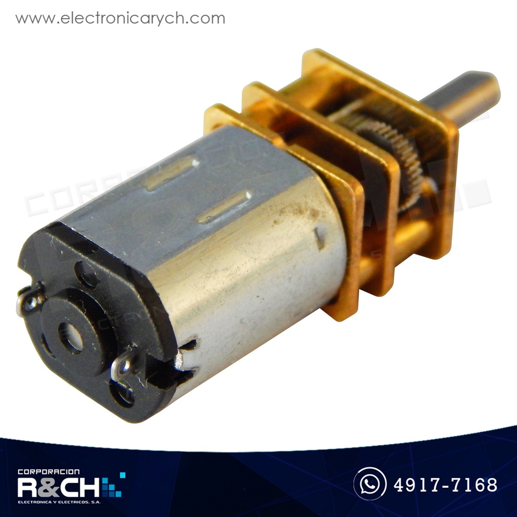 MT-DC6CM30 Motor mini 3-6V con caja reductora metalica 30RPM