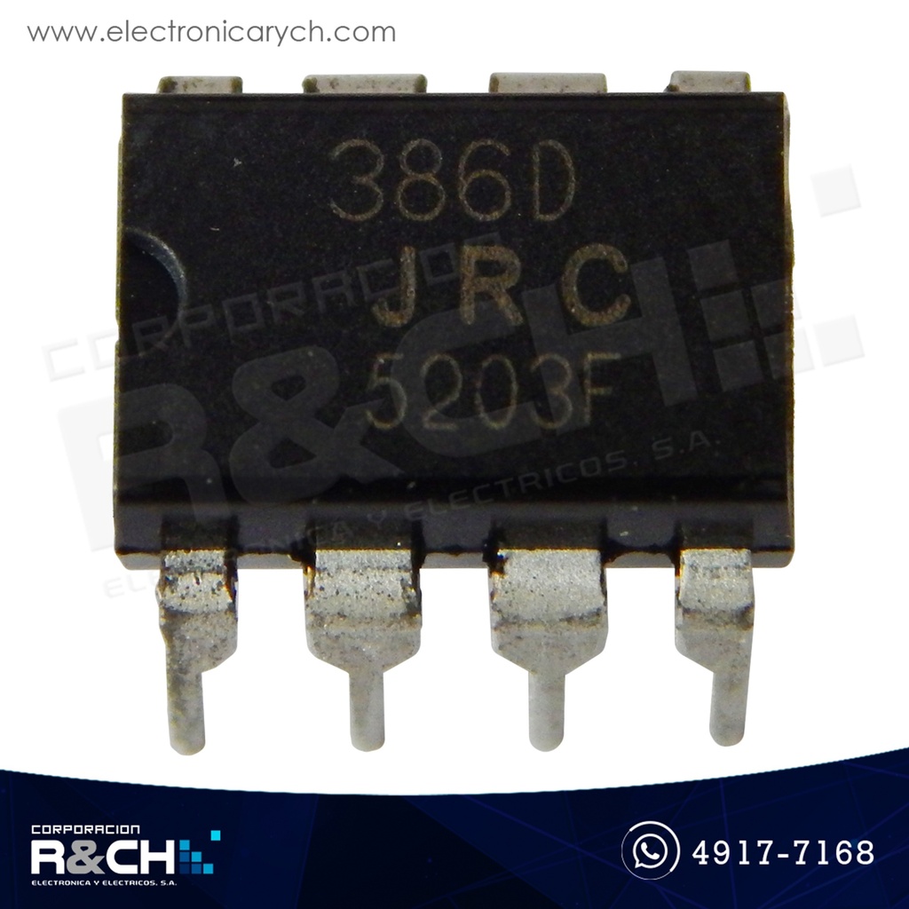 NTE823 Audio Amp Power output 1W 8 pin LM386