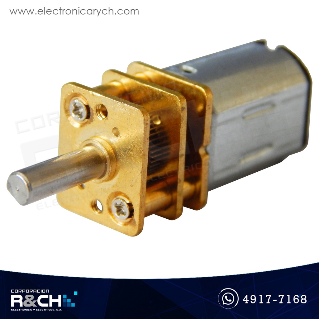 MT-DC6CM500 Motor mini 6V con caja reductora metalica 500RPM