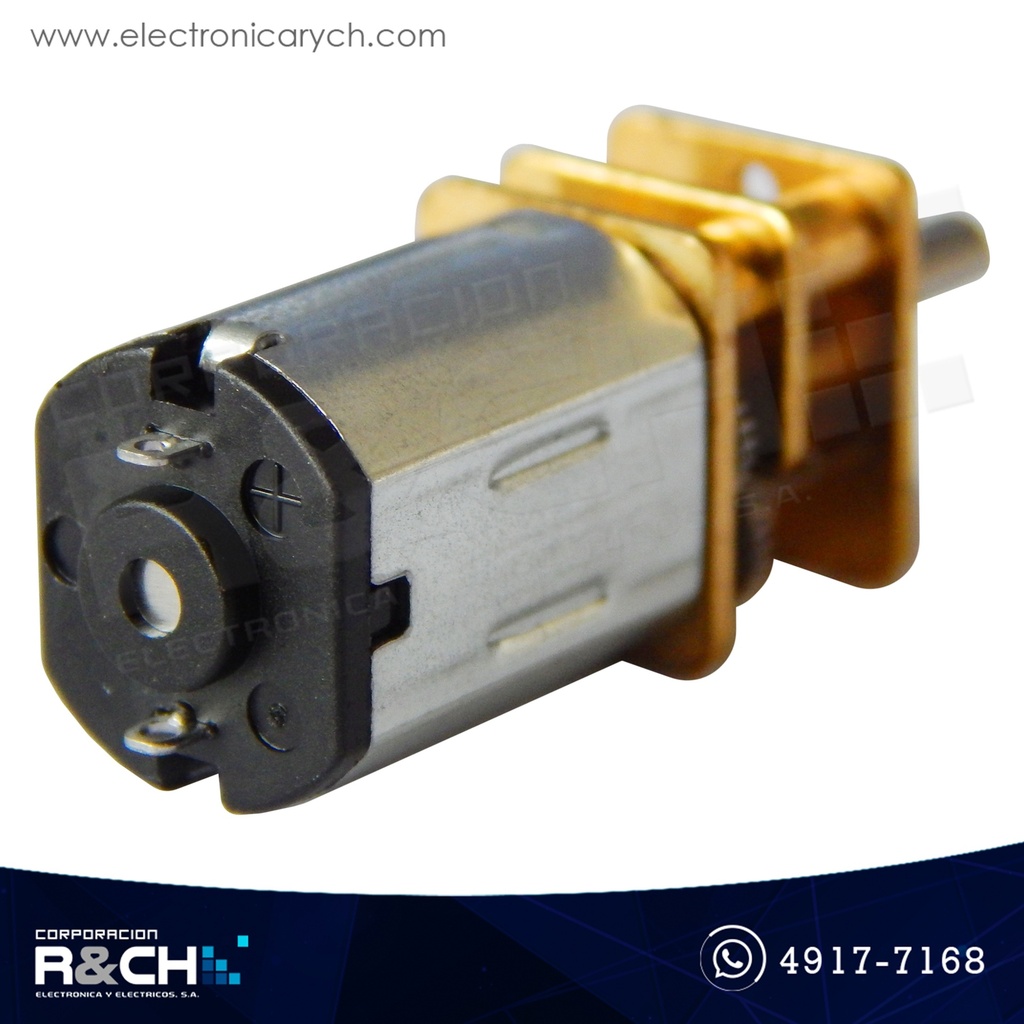 MT-DC6CM500 Motor mini 6V con caja reductora metalica 500RPM