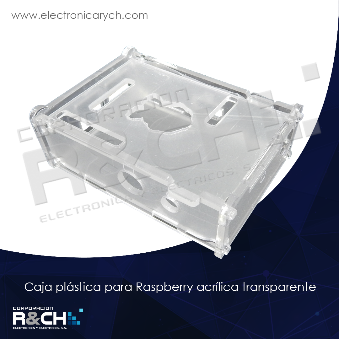 GP-9R caja plastica para Raspberry acrylica transparente