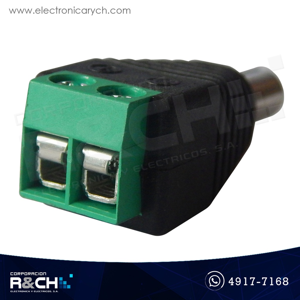AD-5051 Adaptador DC 12V-16V tipo plug CCTV