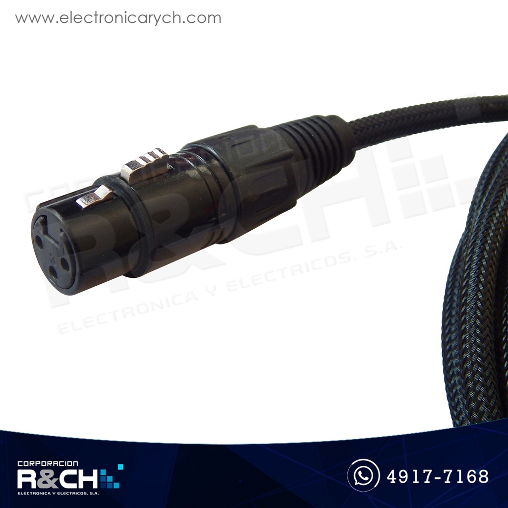 VZ-M17-10 Etensión jack canon XLR a plug 1/4 mono 10' 3 m