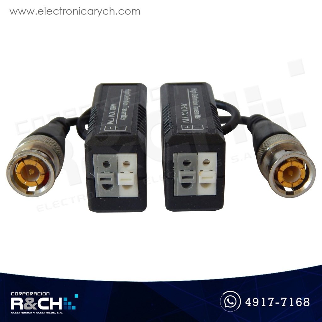 CC-202PAIR Video Balun CCTV con cable  pasivo par
