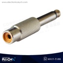 P-130 Adaptador jack RCA plug 1/4 mono metal