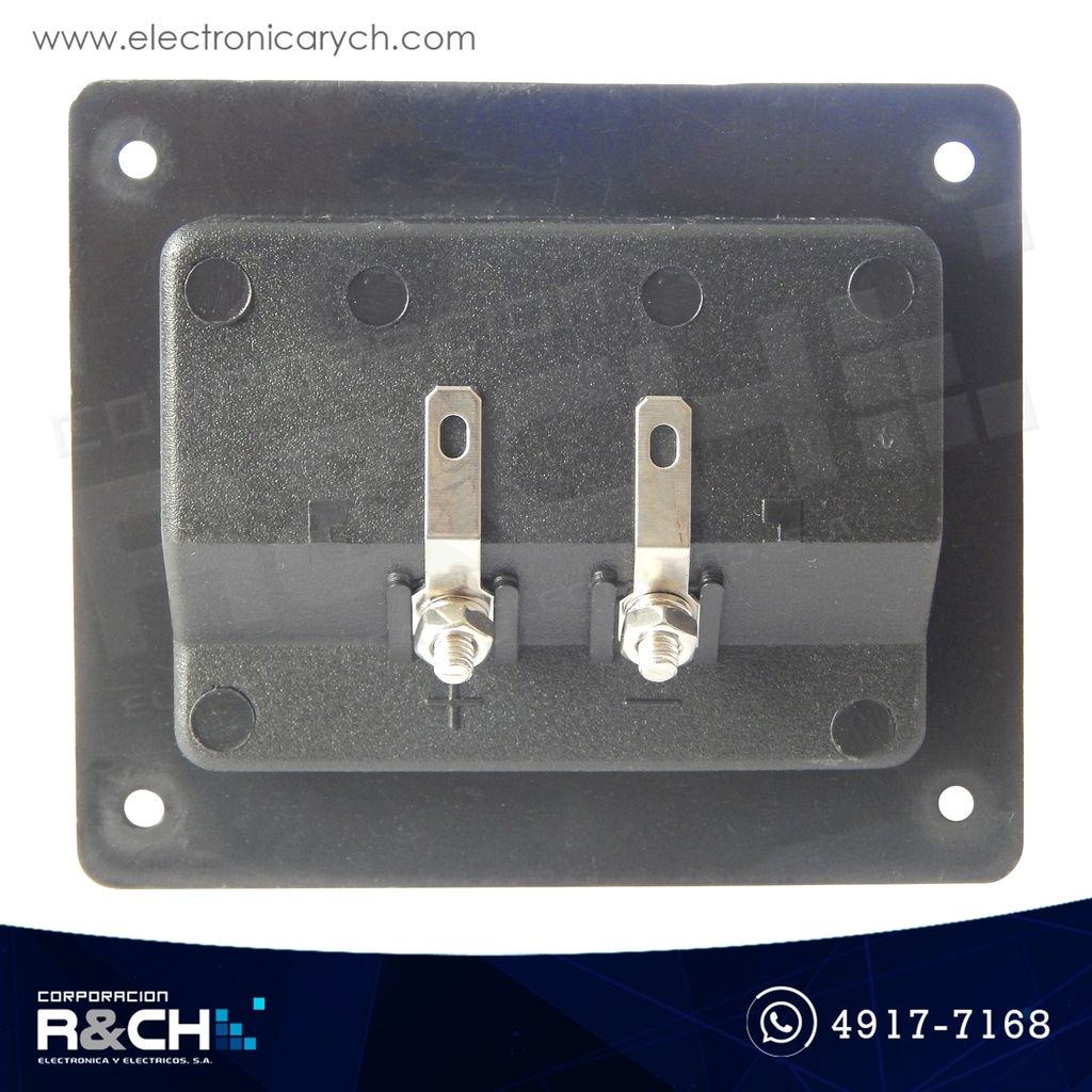 NB-514 Terminal doble para bocina cuadrada para plug banana 3x3x1/4"