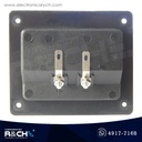 NB-514 Terminal doble para bocina cuadrada para plug banana 3x3x1/4"