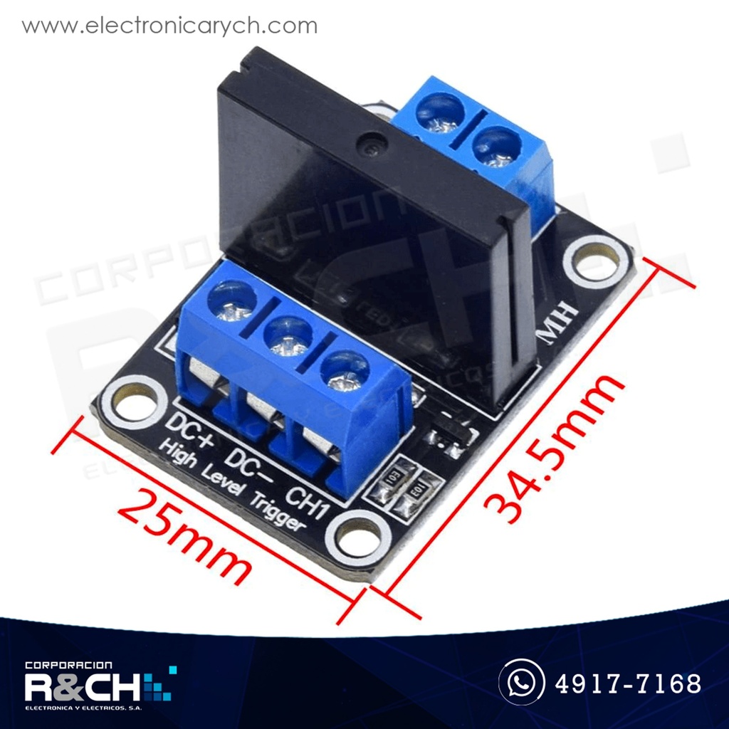 RL-1C-5/2 Relay módulo 1 chanel 5V 1 polo 1 tiros 2A for Arduino estado solido