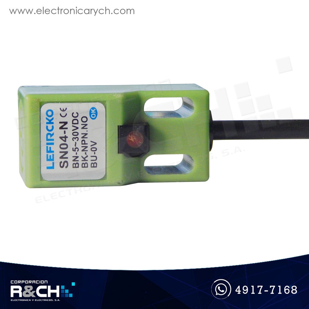 MD-SN04-N5 Módulo sensor de proximidad inductivo SN04  dist sensado 4mm 6-30VCC NPN
