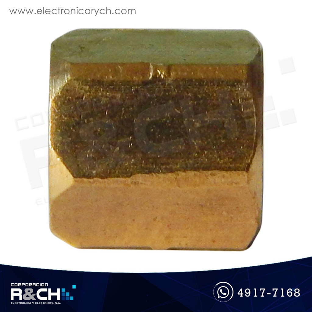 TN-6F Espaciador o separador M3 dorado 6mm hembra