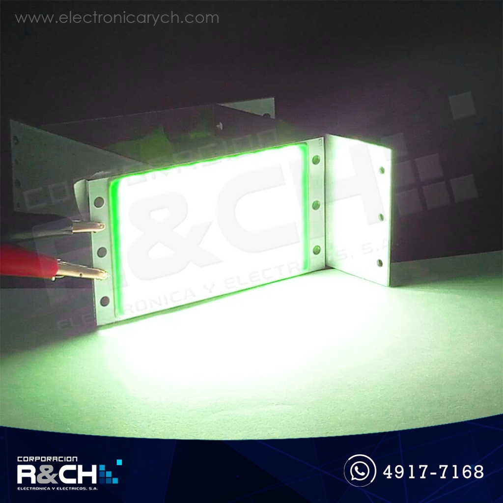 LD-C15V LED Rectangular Tipo panel 15W Verde 12Vdc COB