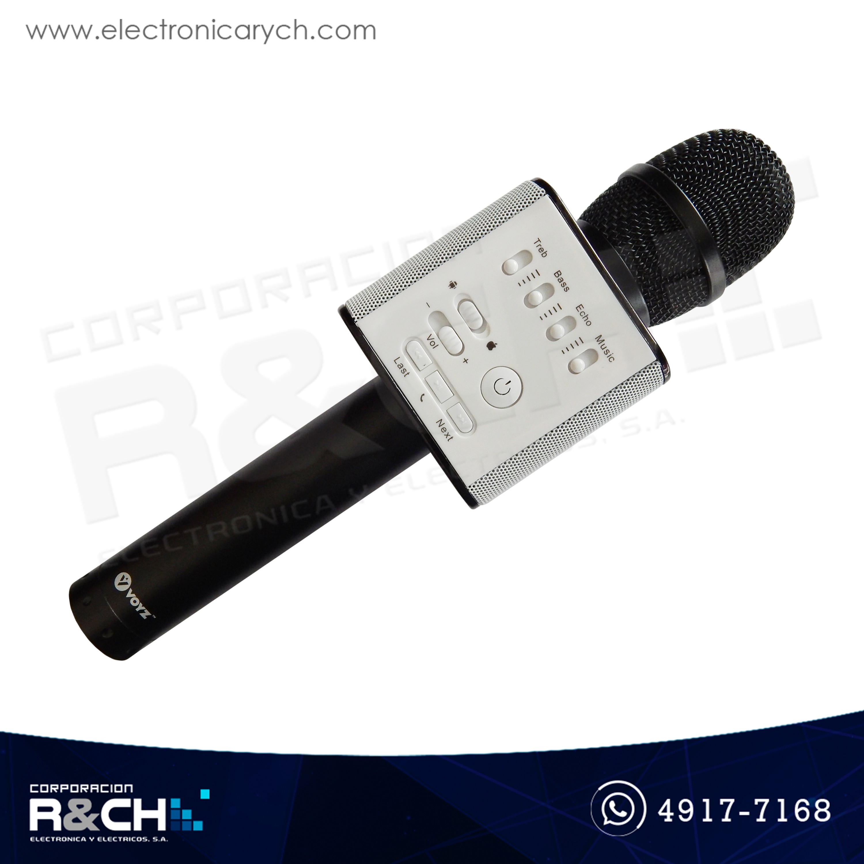 VZ-404BT Micrófono tipo karaoke con bluetooth