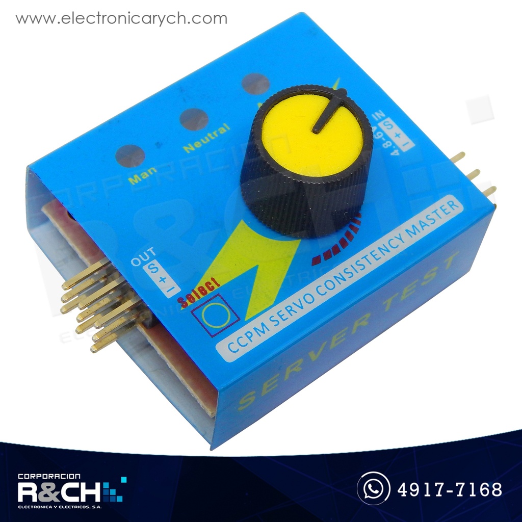 MD-01S Módulo probrador de servomotores CCPM 4.8-6V