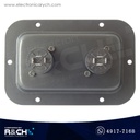 NB-520 Terminal doble para bocina rectangular speakon 5.4x3.5" mono