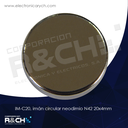 IM-C20 iman circular neodimio N42 20x4mm