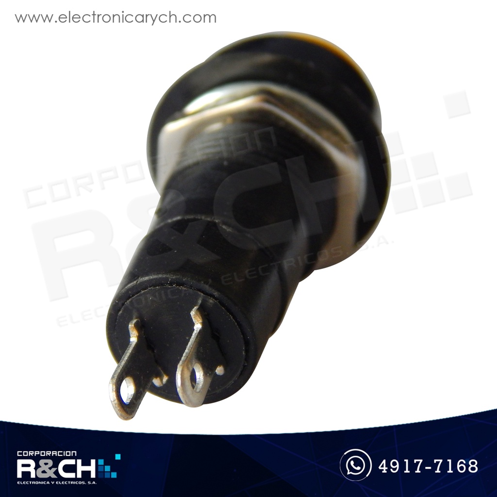 SW-P12Y Pulsador Normalmente Abierto 12mm Amarillo Redondo