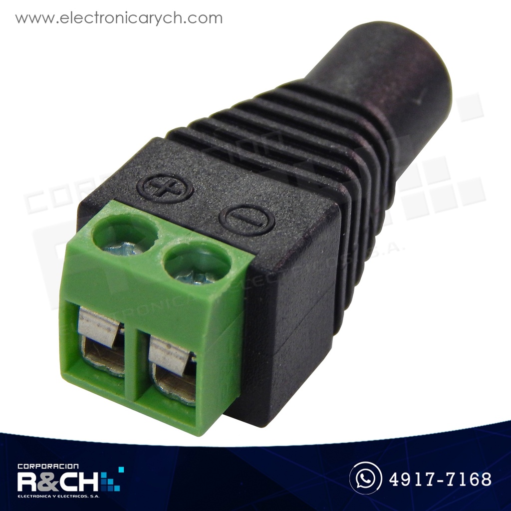 AD-104F Adaptador Jack Mono Hembra a Bornera 2 Pin