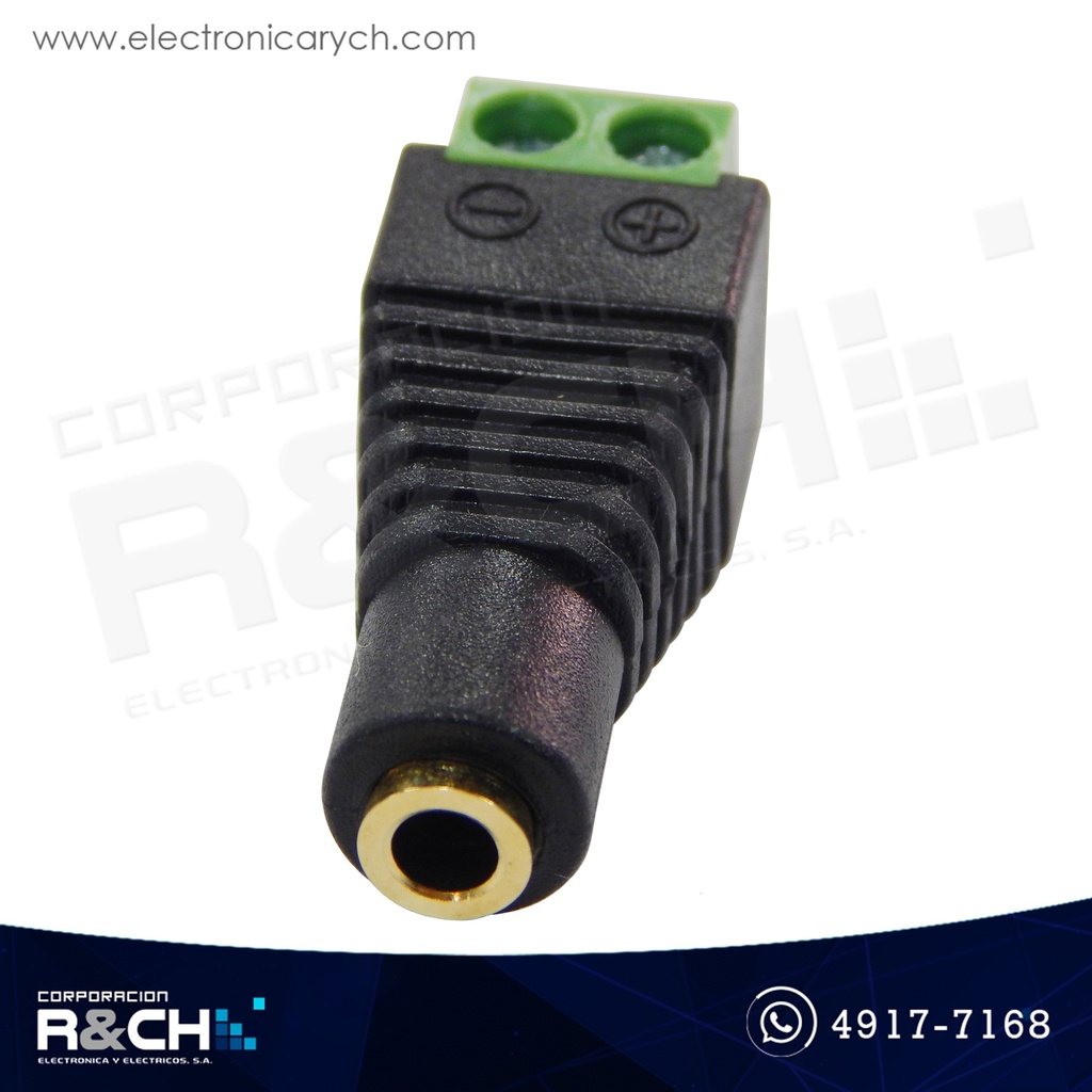 AD-104F Adaptador Jack Mono Hembra a Bornera 2 Pin