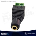 AD-104F Adaptador Jack Mono Hembra a Bornera 2 Pin