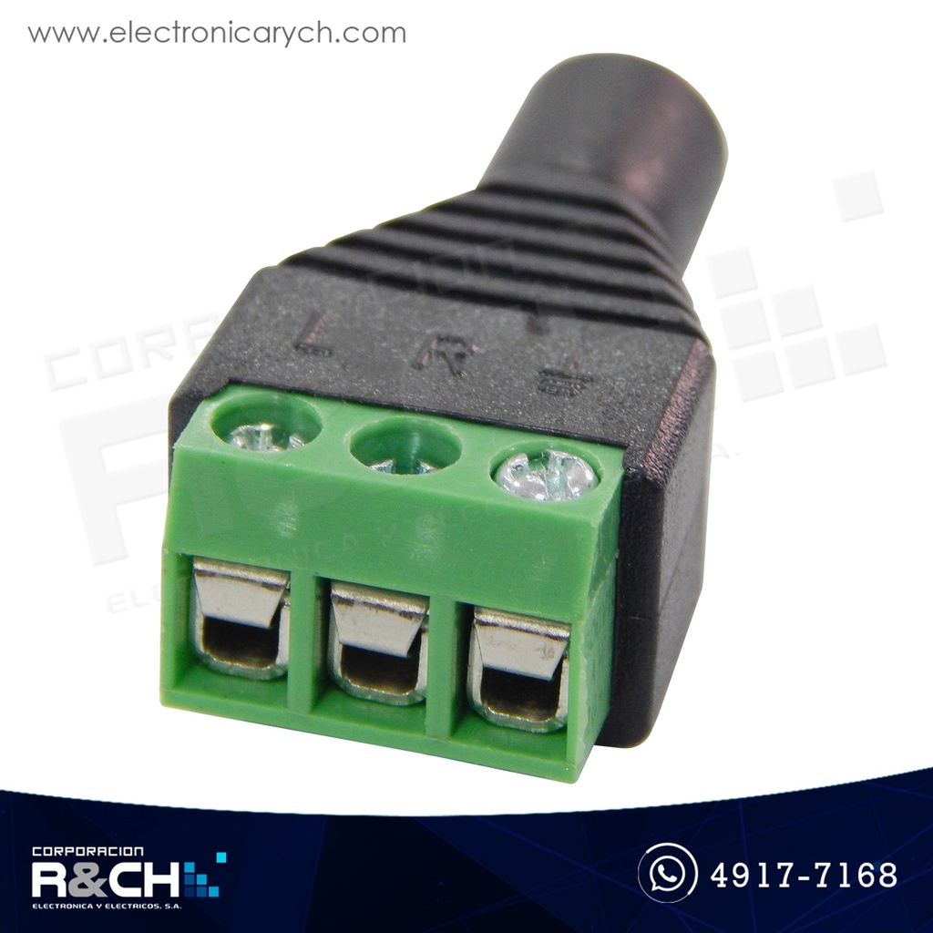 AD-105M Adaptador Plug Stereo 3.5 Macho a Bornera 3 Pin