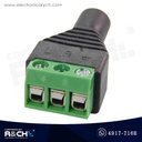 AD-105M Adaptador Plug Stereo 3.5 Macho a Bornera 3 Pin